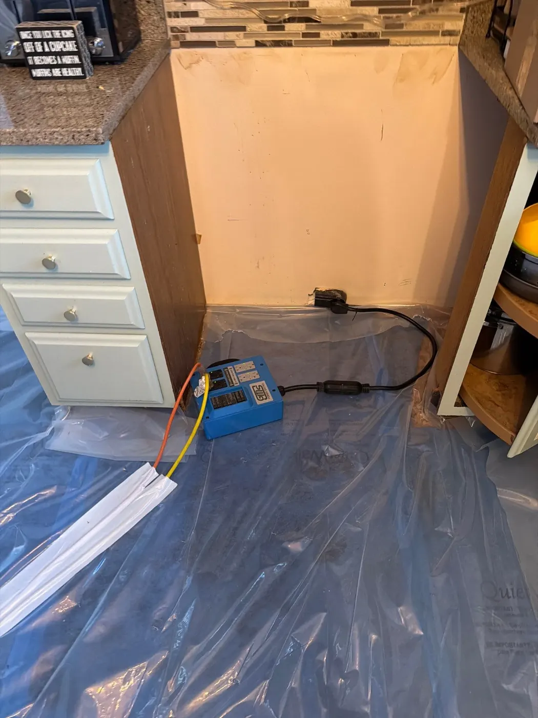 Thermal imaging during water damage assessment in Viking Meadows residence